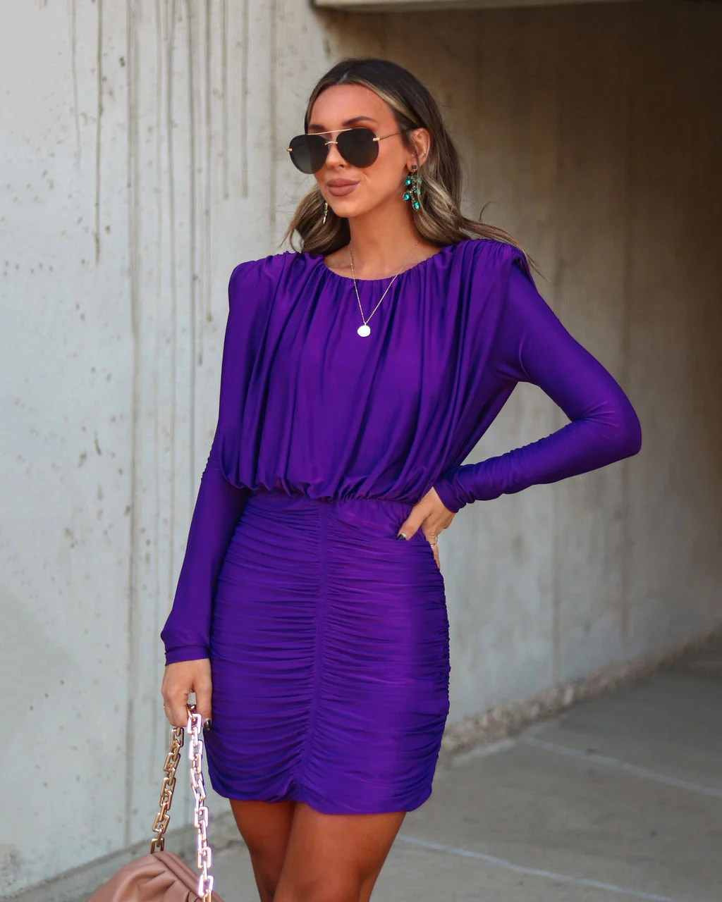12514-chance-to-dance-padded-shoulder-ruched-mini-dress-1.webp