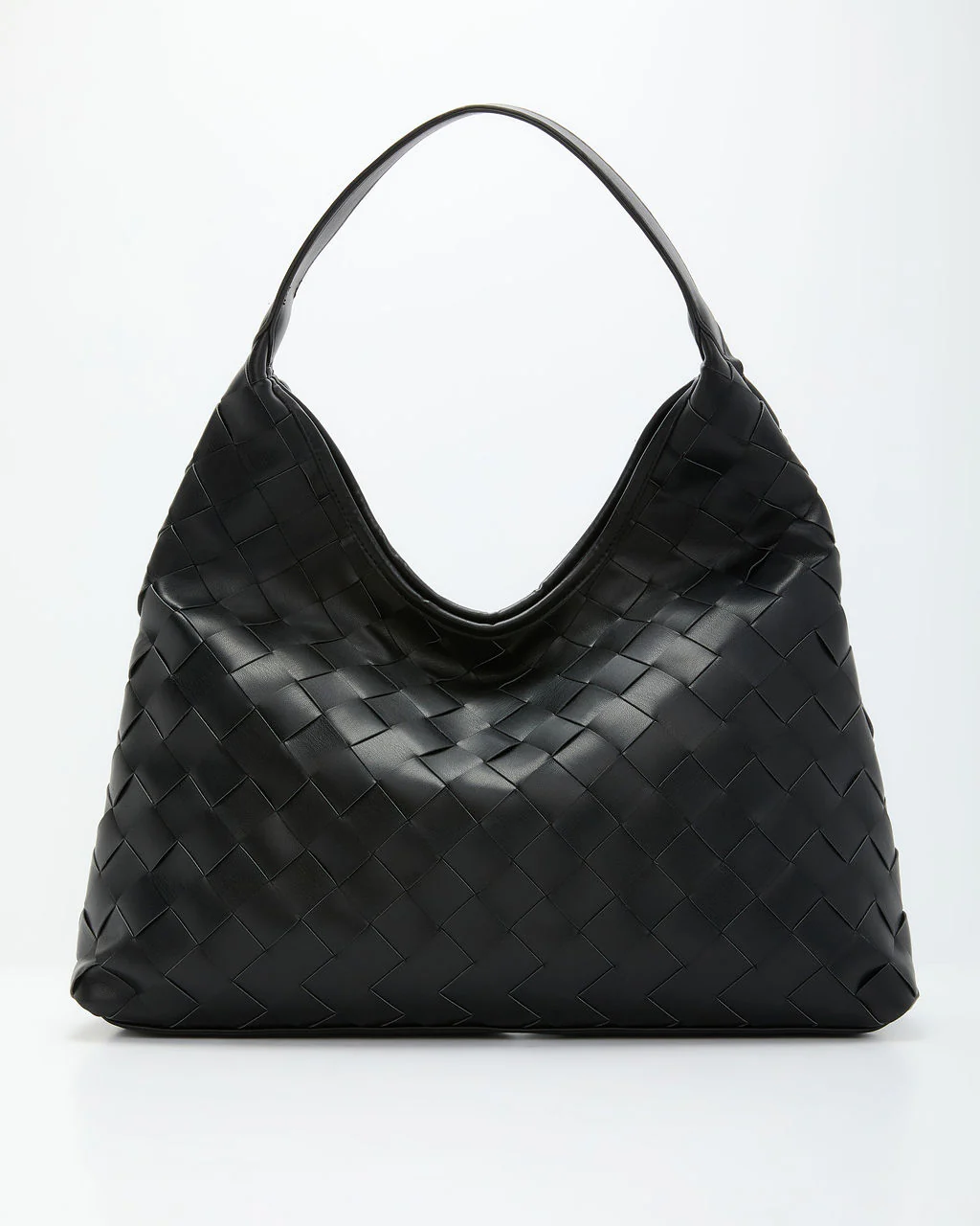Ramina Woven Leather Shoulder Bag