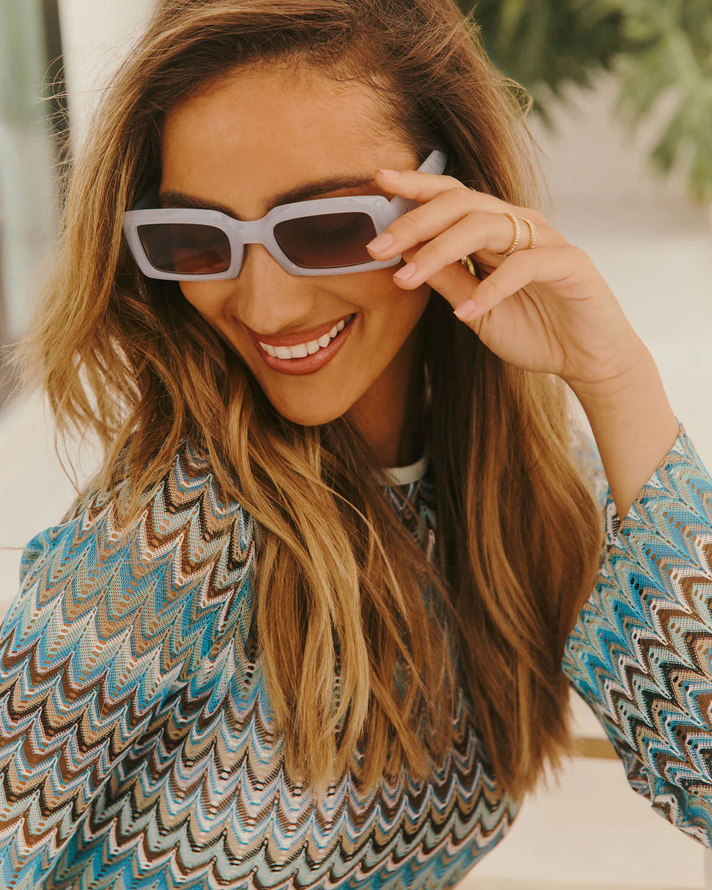 Viana Square Frame Sunglasses
