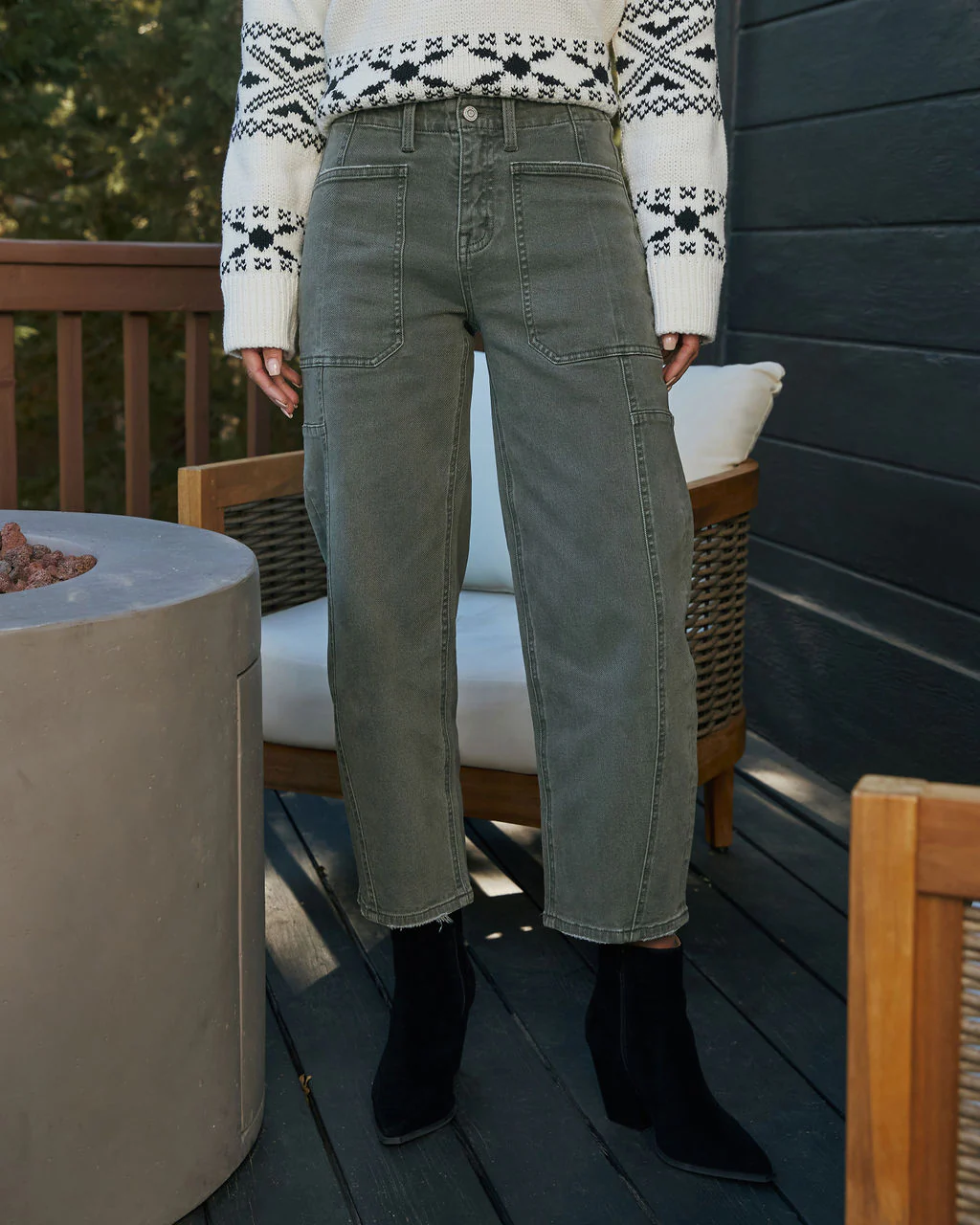 Jilliane Stretch High Rise Barrel Jeans