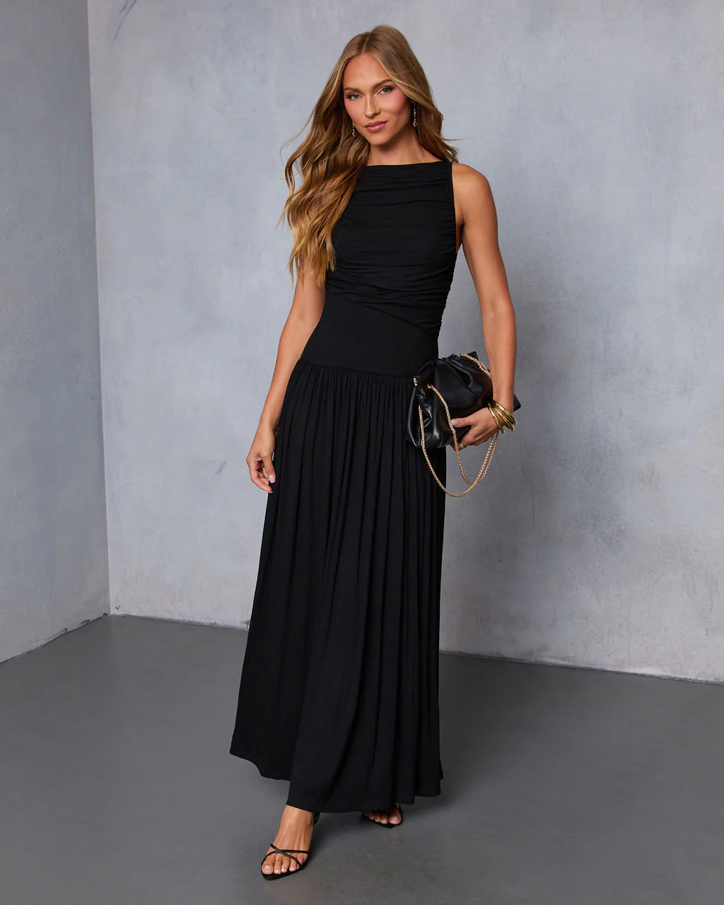 Mette Ruched Maxi Dress