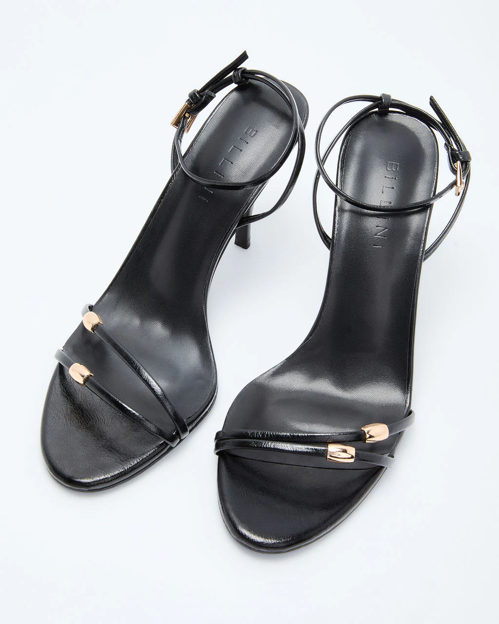 Lenden Gold Hardware Strappy Heels