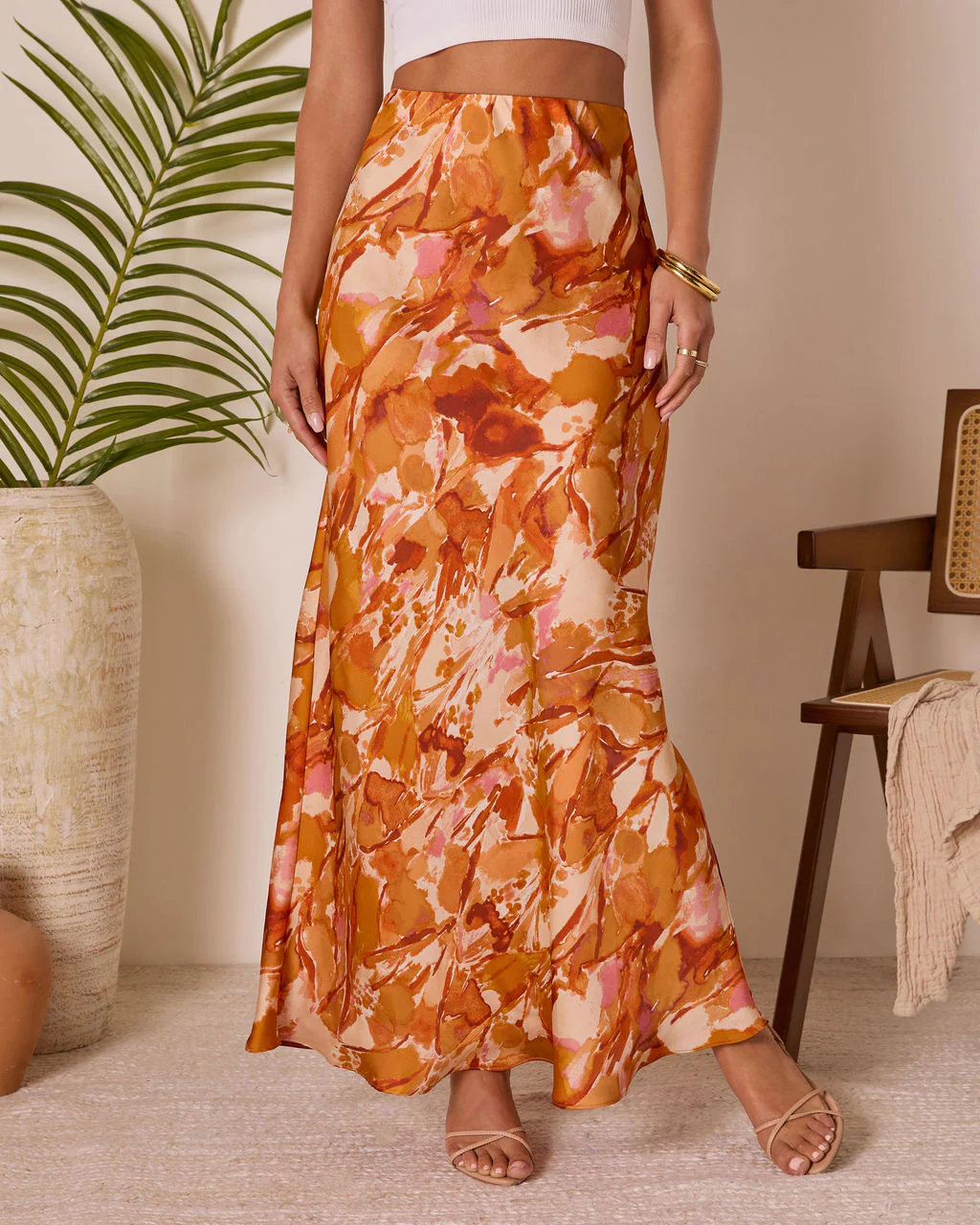 Chasing Sunsets Abstract Maxi Skirt