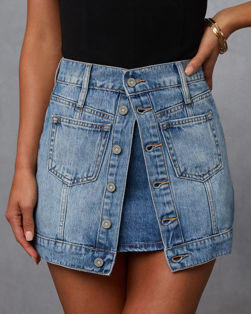 Look Twice Layered Mini Skirt