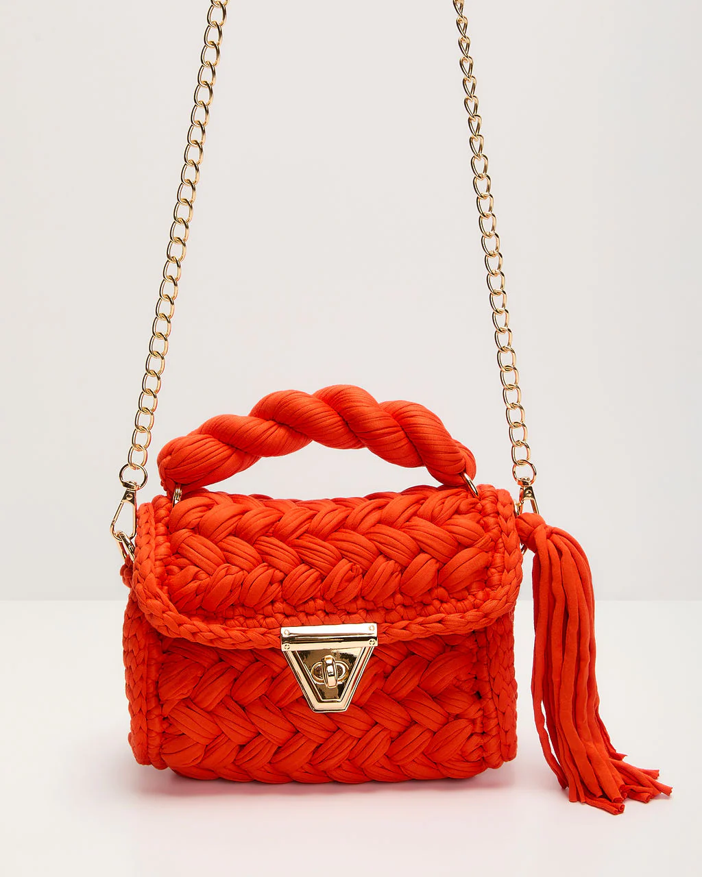 Resort Only Braided Top Handle Bag
