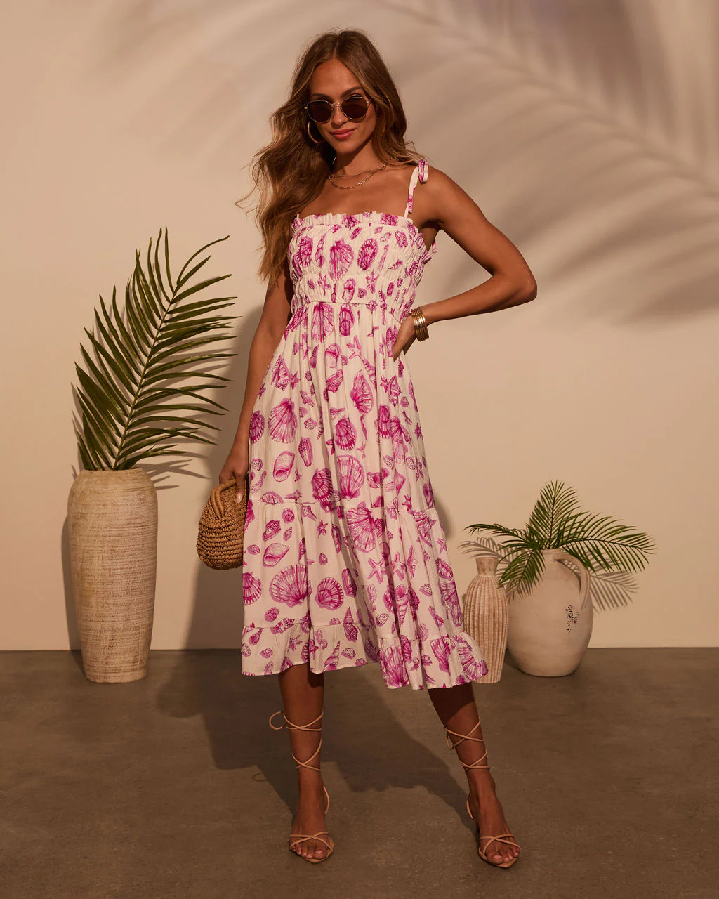 By The Shore Seashell Midi Dress