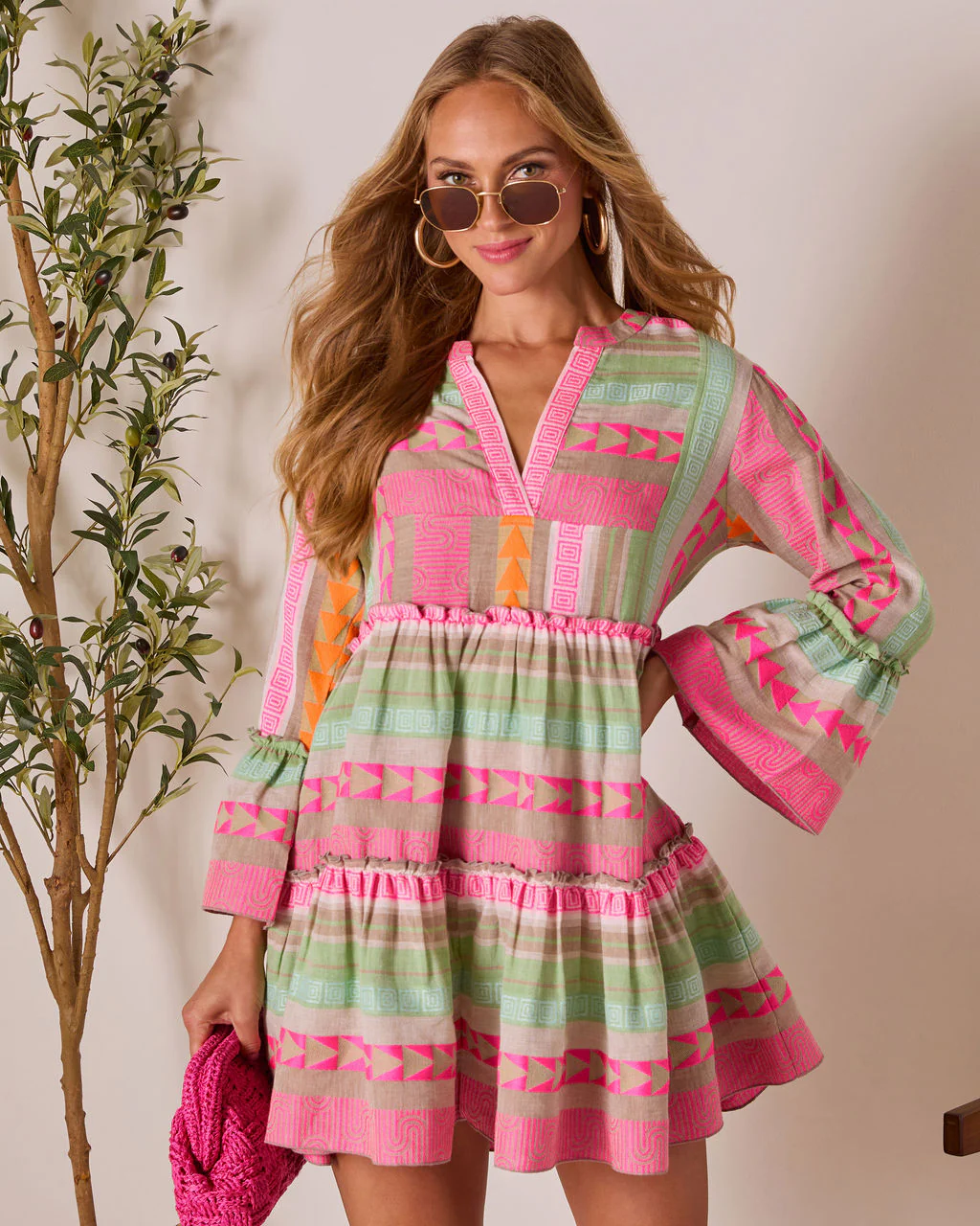 Seablush Shift Mini Dress