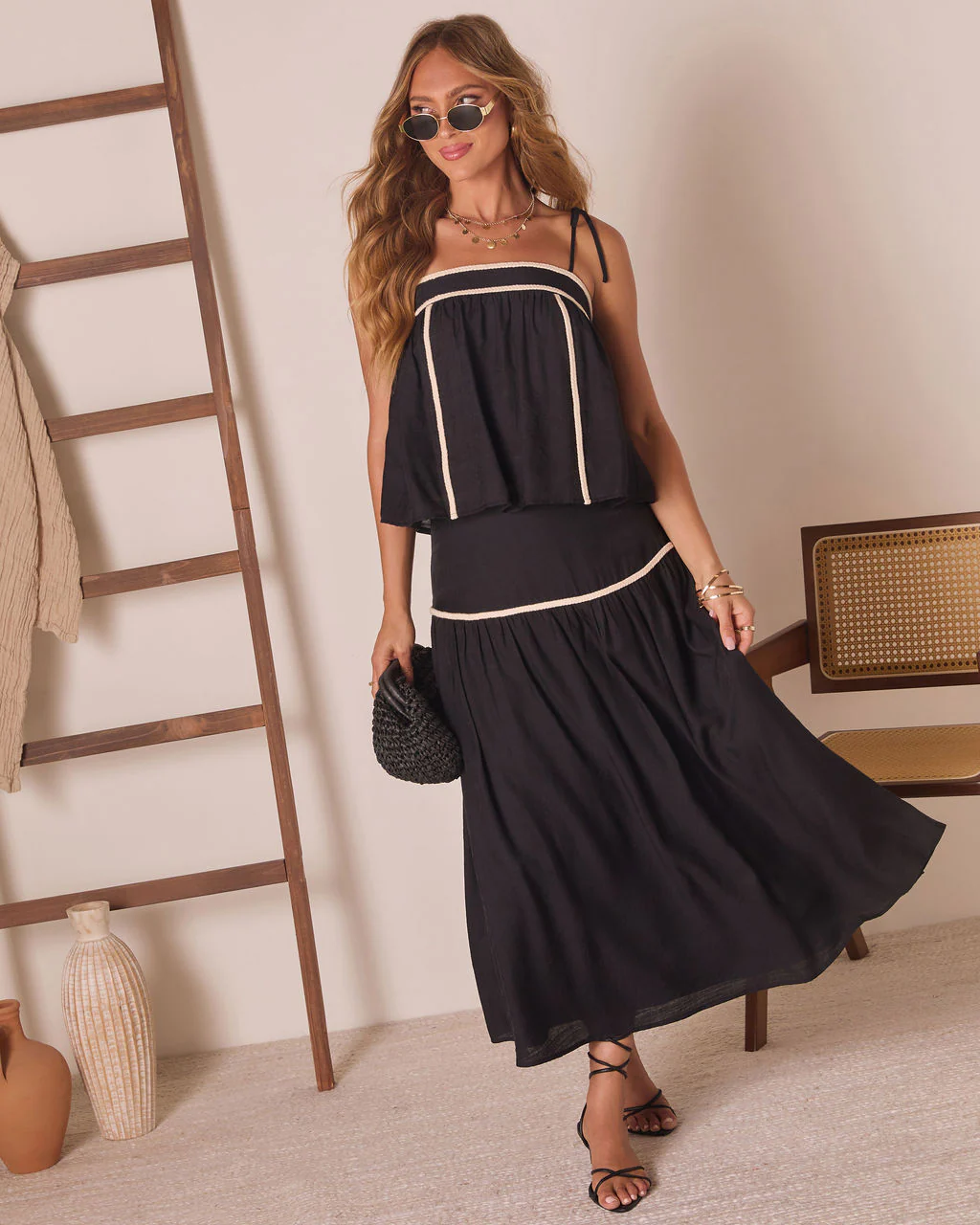 Sorrell Contrast Trim Top