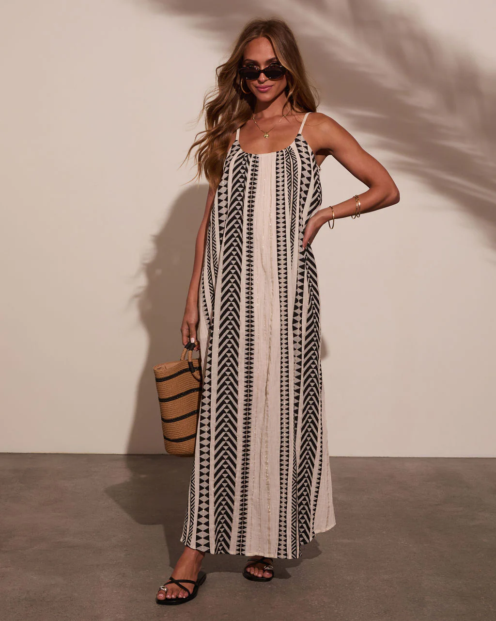 Milanie Abstract Maxi Dress
