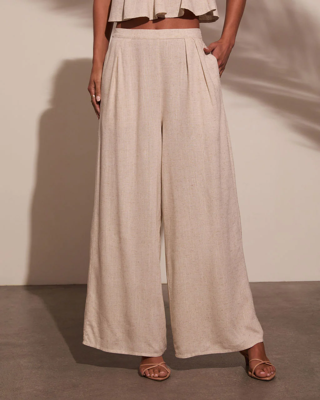 Pipper Pleated Linen Pant