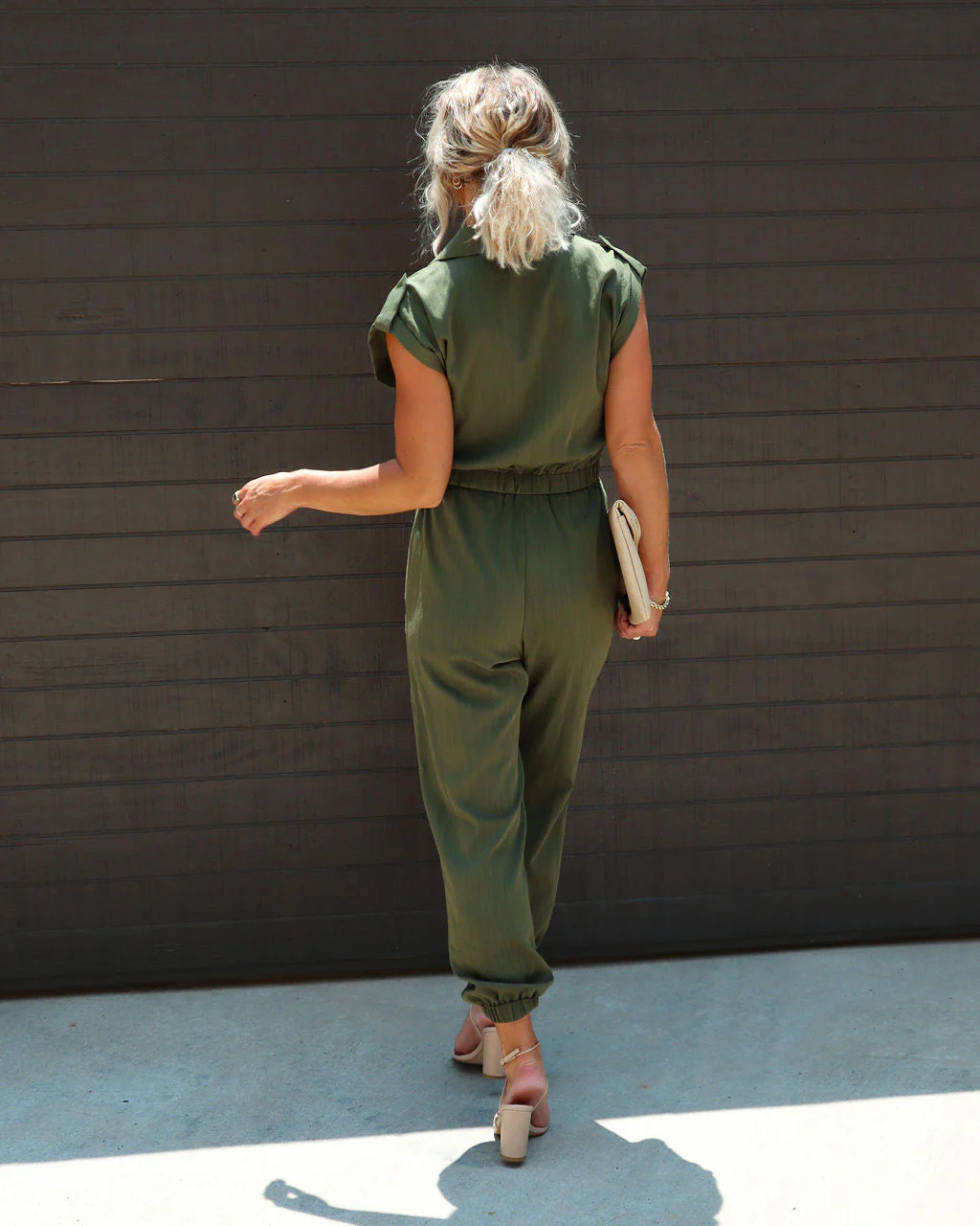 Dalena Short Sleeve Tie Waist Jumpsuit