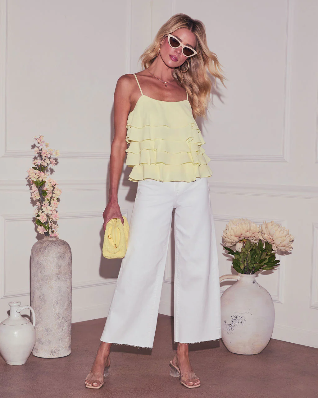 Averie Tiered Ruffle Tank