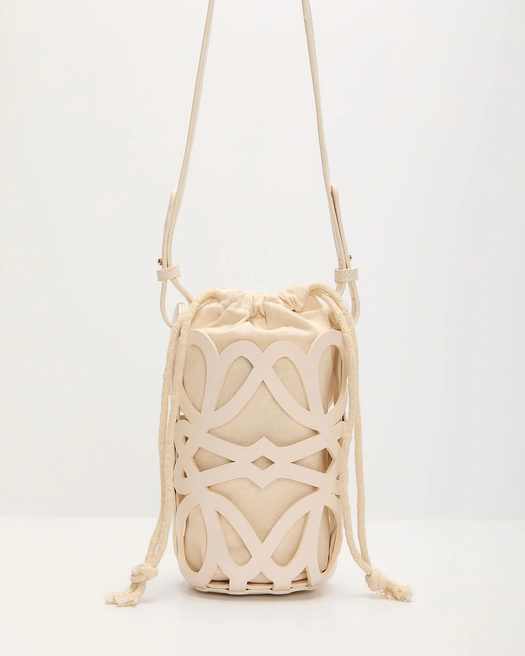 Menah Laser Cutout Pouch Shoulder Bag